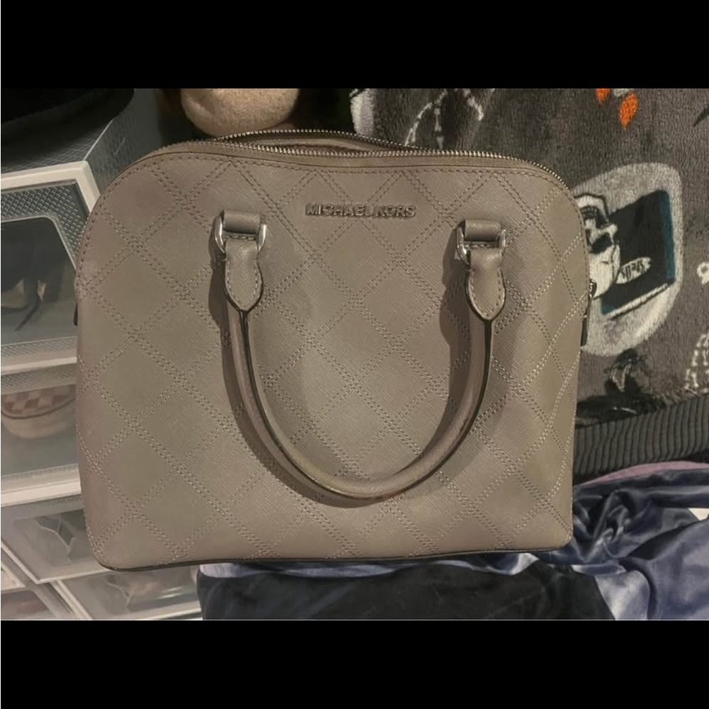 Michael Kors Taupe Satchel